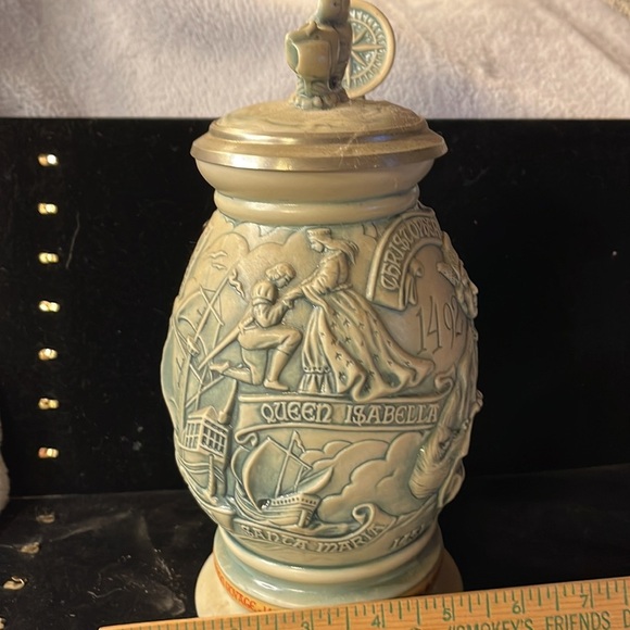 Avon-1992 -Vintage Christopher ColumbusNew World Stein Made in Brazil #161184 - Picture 4 of 10